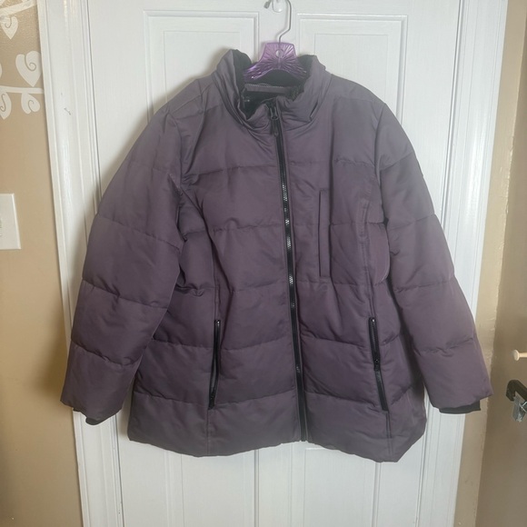 Arctic Expedition Parka Coat Womens Large Quilted Down Filled Full Zip Canada. - Picture 1 of 9